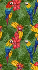 Obraz premium Tropical Tapestry