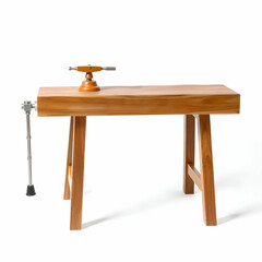 Table vise isolated on white