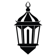 A striking monochrome rendering showcases an oldfashioned, decorative lantern, ready to illuminate a space