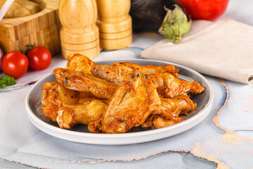 Grilled spicy chili chicken wings