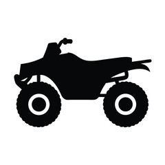 quad bike , black and white illustration of vehicles. © Tanjila