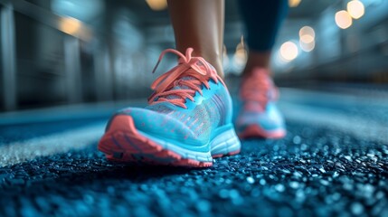 Naklejka premium Female Athlete Injuring Knee During Fitness Training Session Outdoors