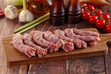 Raw chicken neck for cooking