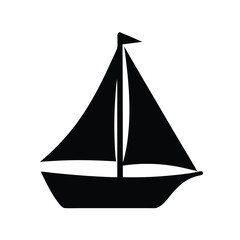 sailboat , black and white illustration of vehicles.