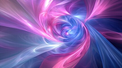Abstract swirling vortex of vibrant colours