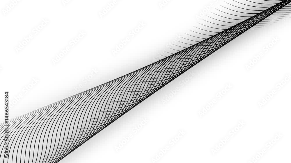 Poster tech inspired abstract motion background animation. 4k abstract twisted lines background