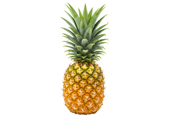 Ripe Pineapple Fruit Stock Photo on Transparent background