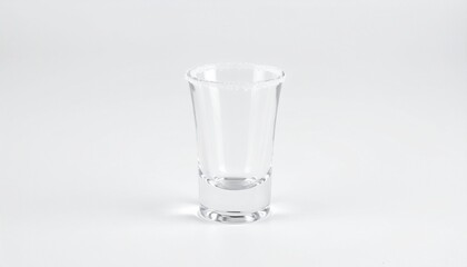 Glass Shot Glass with Sugar Rim on Isolated White Background