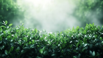 Lush Green Foliage: A serene view of healthy vibrant foliage.