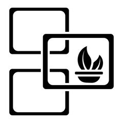 Obraz premium plant Solid icon