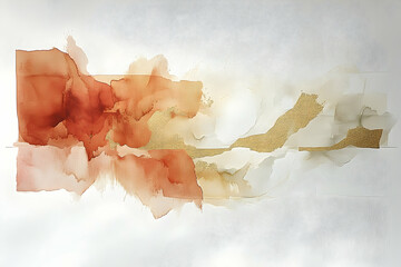 Abstract art piece featuring flowing organic shapes.