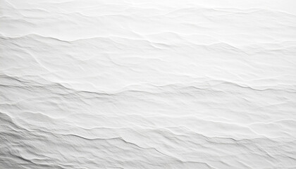 White wrinkled paper texture with soft shadows and subtle lines ideal for background design, packaging or artistic surface use