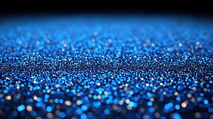 Sparkling blue and gold glitter surface
