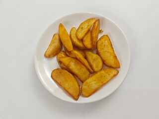 fried potato wedges