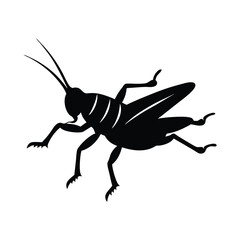 Leaping Locust Dynamic Vector Silhouette