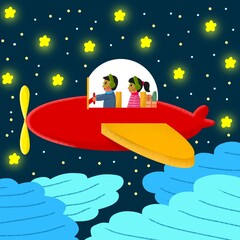 rocket in space