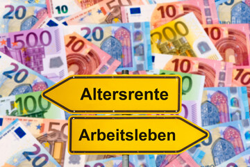 Zwei Wegweiser zeigen in unterschiedliche Richtungen und sind beschriftet mit 