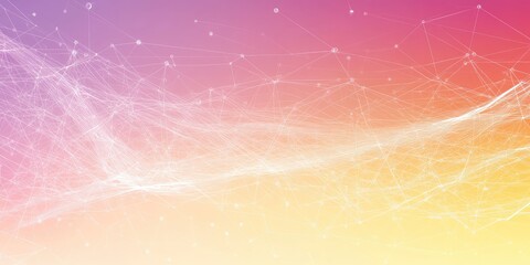 Pastel Plexus Network of Connectedness in Gradient Colors.