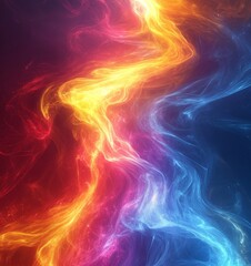 Energy Flow Digital Background, Generative AI