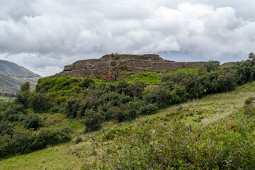 Obraz premium Ancient Inca fortress of Puca Pucara, near Cusco, Peru