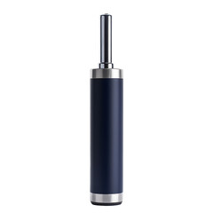 Obraz premium Sleek cylinder with chrome accents shines against inky backdrop