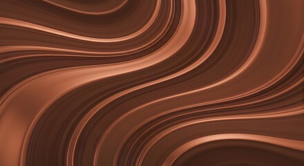 Liquid Chocolate Swirls: Rich Brown Abstract Background