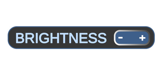 brightness button for web vector illustration