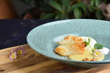 Asian fine dine fish fillet