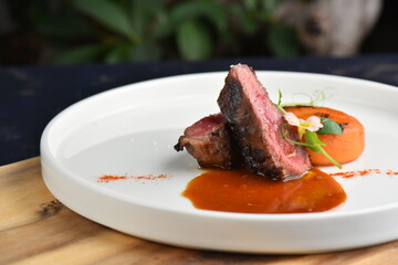 Asian fine dine beef fillets