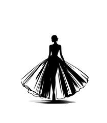Elegant model showcase vibrant fashion designs