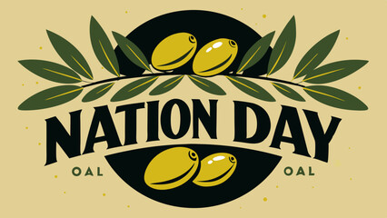 Celebrate National Olive Day with this delicious olive branch design for food promotions
