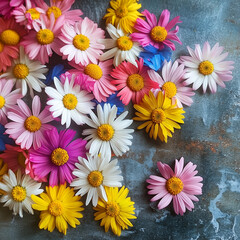 flowers of various colors beautiful picture for spring