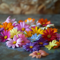 flowers of various colors beautiful picture for spring