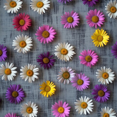 flowers of various colors beautiful picture for spring