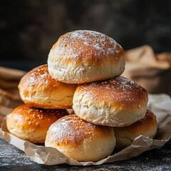 fresh, fragrant pastries on a tray, a great picture for bakers, restaurants