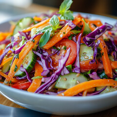 vegetables chopped for salad healthy eating
