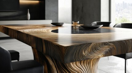 Decorative modern dining table