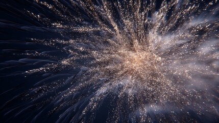 Obraz premium Mesmerizing Fireworks Explosion in the Night Sky