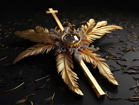 "Elegant Holy Saturday Graphic with Decorative Typography"