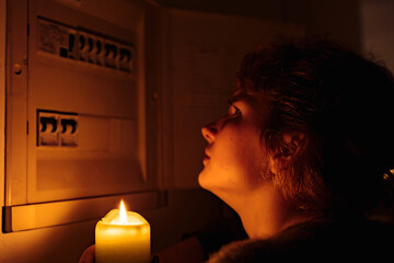 Electric meter failure. Blackout, no electricity