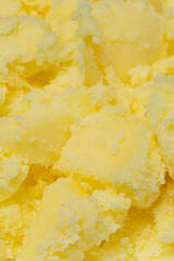 Close Up Of Creamy Clarified Ghee Surface
