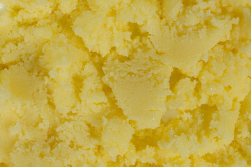 Macro Texture of Clarified Ghee Butter Top View
