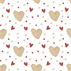 seamless pattern with hearts