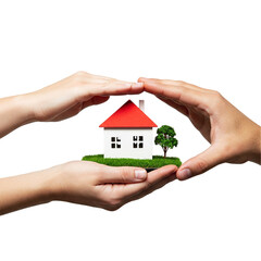 house model in hand