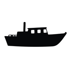 Obraz premium tugboat , black and white illustration of vehicles.