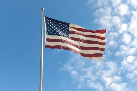 African American flag being raised during Emancipation Day celebration