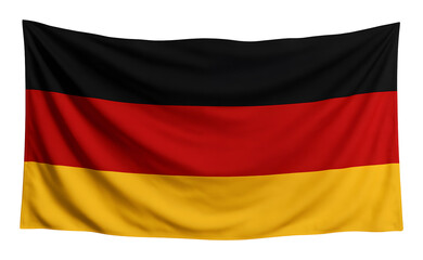 Obraz premium flag of germany isolated on transparent background, extracted, png file