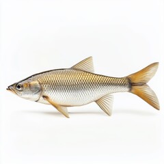 Obraz premium Mullet Fish Side View Full Body On White Background
