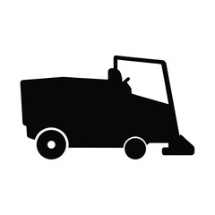 zamboni , black and white illustration of vehicles.
