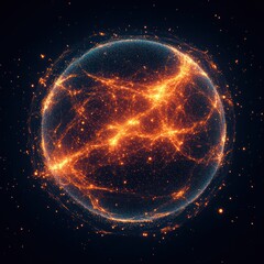 Obraz premium Cosmic sphere of energy